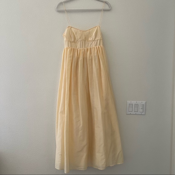 Mariza Corset Cotton & Silk Gown - Picture 5 of 10